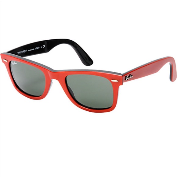 Ray-Ban Accessories - Ray Ban Red & Black Original Wayfarer NIB